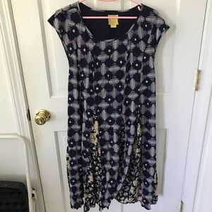 Pleated floral dress